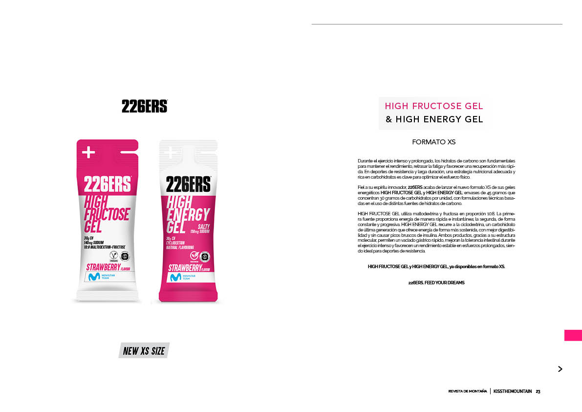226ERS | HIGH FRUCTOSE GEL Y HIGH ENERGY GEL