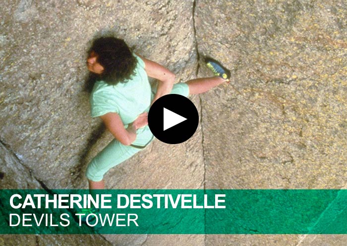 Catherine Destivelle. Devils Tower. Solo integral. Free solo