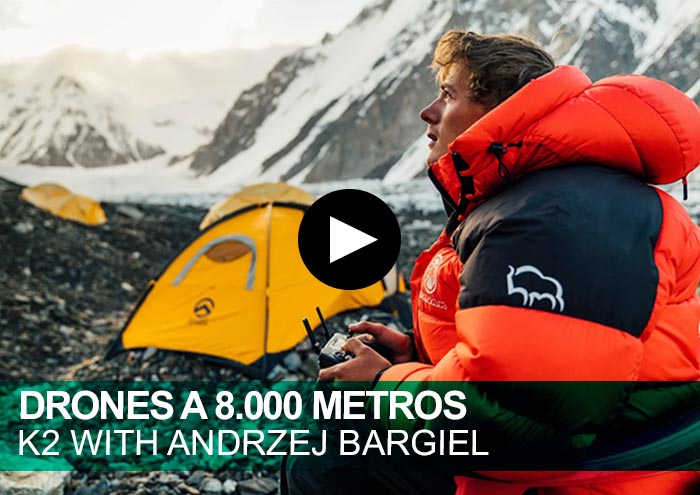 Drones a 8.000 metros. K2 with Andrzej Bargiel