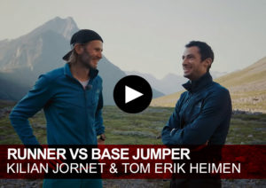 Runner vs Base Jumper. Kilian Jornet & Tom Erik Heimen