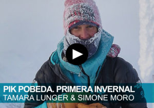 Pik Pobeda. Primera invernal. Tamara Lunger & Simone Moro
