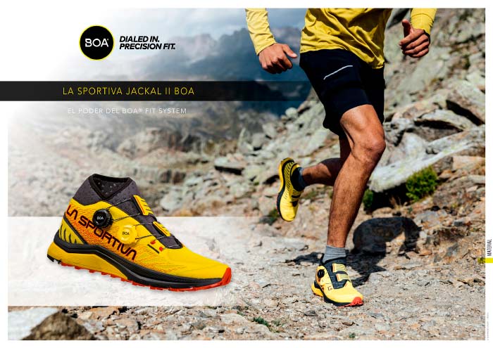 Zapatillas trail running LA SPORTIVA JACKAL II BOA. El poder del BOA® Fit System. Revista de montaña Kissthemountain