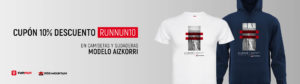 Camisetas y sudaderas inspiradas en la montaña. Modelo Aizkorri - Zegama cupon 10% de descuento Runnun