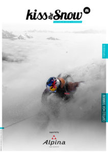 Revista Kissthesnow. Portada febrero 2024. Cultura de nieve y esquí. Jérémie Heitz. Mika Merikanto. Red Bull Content Pool