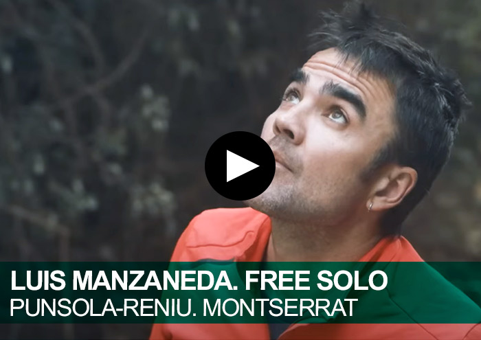 Luis Manzaneda. Free Solo en Montserrat. Punsola-Reniu