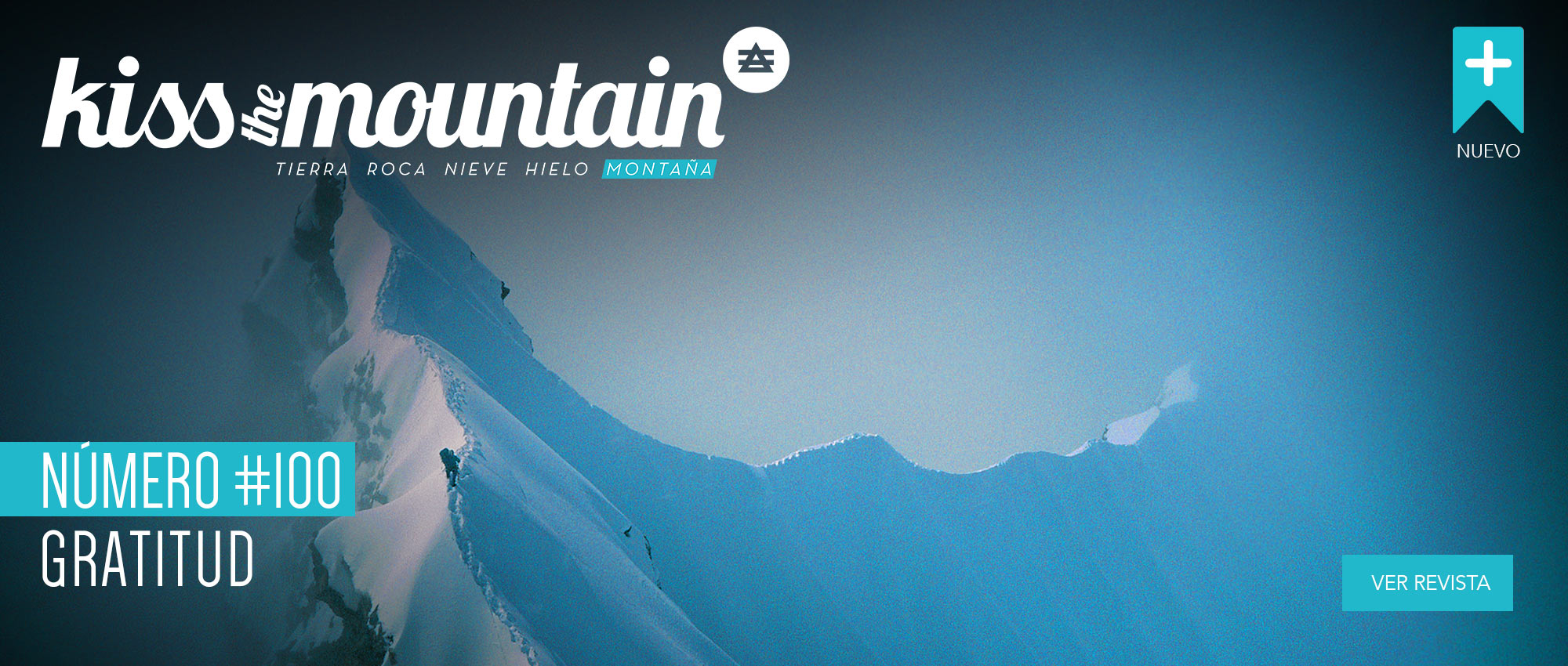 Revista de montaña. Kissthemountain. Número 100. Gratitud. Diciembre 2025. Portada Alberto Iñurrategi